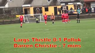 Largs Thistle v Pollok  20th January 2024  Just the Goals [upl. by Ashlin]