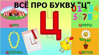 Алфавит Буква Ц  как писать  слова на Ц  развивающиймультик ТатьянаБокова Алфавитныймультик [upl. by Aikal]