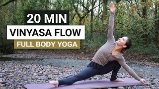 20 Min Vinyasa Yoga Flow  Full Body Yoga for Strength amp Flexibility [upl. by Levinson]