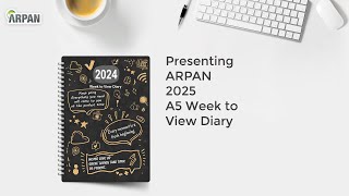 2025 Week to View Diary Stunning Slogan Art A5 Weekly Monthly Planner Hardback Cover ST2067 [upl. by Annoyt735]