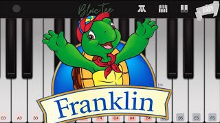 Franklin  Theme Song  EASY Piano Tutorial [upl. by Lekram447]