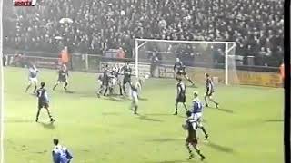 Iain Dowie own goal  Stockport vs West Ham 1996 [upl. by Baseler243]