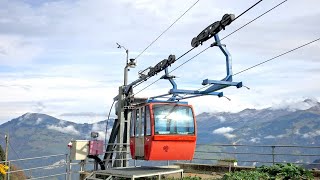 Unterholzwang  Oberholzwang Bergfahrt private Luftseilbahn oberhalb Dallenwil Schweiz [upl. by Halfon596]