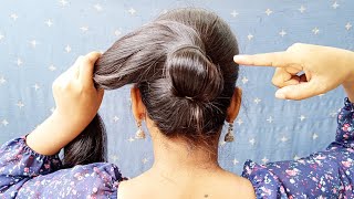 Superb 🌟 Best Clutcher Hairstyle For Women Long Hair  Self Bun Hair Style Girl  Everyday Bun Juda [upl. by Atikehs]