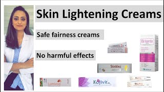 Safe skin lightening creams how to reduce dark spots  best fairness creams  dermatologist [upl. by Karyl]