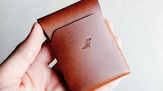 Hardland HandMade Emerson Wallet Unboxing in Chestnut Buttero Leather [upl. by Harewood]