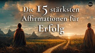 Die 15 stärksten Affirmationen für Erfolg  Höre es für mind 21 Tage [upl. by Eetak70]