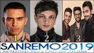 Sanremo 2019 la classifica finale dei 24 Big in gara [upl. by Luapnoj]