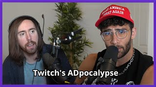 Asmongold Takes Responsibility for Adpocalyse  Hasanabi reacts [upl. by Esalb887]