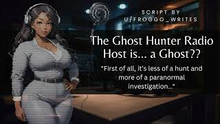 ASMR Roleplay  he Ghost Hunter Radio Host is… a Ghost Ghost speaker Happy Halloween [upl. by Telimay]