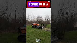 Remote Controlled Mulcher Destroys Bushes [upl. by Xavler]