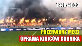 Przerwany Mecz Oprawa Kibiców Górnika 75 lat Górnik ZabrzeWarta Poznań 30 [upl. by Annawal]