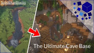 The Ultimate SURVIVAL CAVE BASE  Minecraft Cave Base  SolidBlueBlocks [upl. by Sivek651]