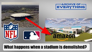 Demolished Stadiums Then And Now  NFL Stadiums  MLB Stadiums  What happens when they are gone [upl. by Justicz]