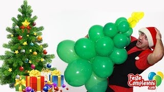 Albero di Natale con Palloncini  Decorazioni Natale  Tutorial 49  Feste Compleanni [upl. by Neral]