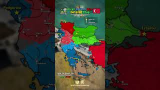 First Balkan War Detailed Map shorts map europe balkan war [upl. by Vivian438]