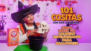 AampH MX  Aprende a hacer un caldero para Halloween con bicarbonato de sodio [upl. by Aikyn769]