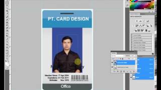 Tutorial photoshopCara Membuat Desain ID Card Dengan MUDAH [upl. by Siraj]