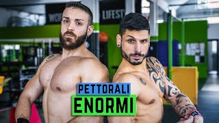 PETTORALI ENORMI IN 10 MINUTI  ALLENAMENTO A CORPO LIBERO [upl. by Ninetta]