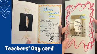 Teachers day card idea  birthday card idea [upl. by Rochella332]