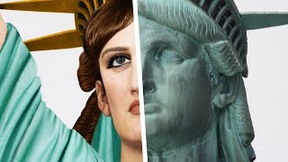 how the STATUE OF LIBERTY looked in REAL LIFE [upl. by Ailla718]