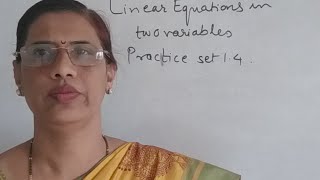 Standard 10 Practice Set 14 Linear Eqns In Two Variables [upl. by Malcah]