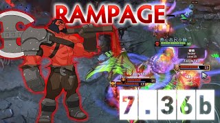 The Best Offlane Heroes Of Patch 736b  Rampage Compilation [upl. by Gerhan]