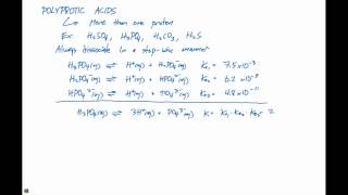 166 Polyprotic Acids [upl. by Atiuqiram]