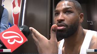 Tristan Thompson PostGame Interview  Cleveland Cavaliers vs Minnesota Timberwolves [upl. by Schaumberger]