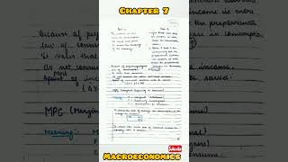 Macroeconomics chapter 7 handwritten notes Aggregate Demand cbse class12 economics macro [upl. by Puna553]