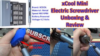 600 xCool Mini Electric Screwdriver Unboxing amp Testing [upl. by Polinski]