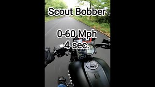 0100 kmh 4 sec  2021 Indian Scout Bobber [upl. by Slemmer434]