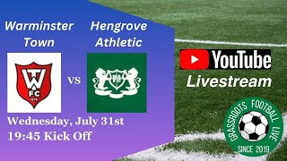 Warminster Town FC v Hengrove Athletic FC [upl. by Atilemrac]