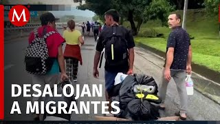 Comunidad de migrantes venezolanos son desalojados tras denuncias de vecinos en Chiapas [upl. by Milde]