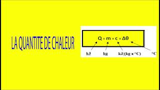 Quantité de chaleur [upl. by Fleeta]