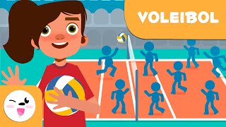 VOLEIBOL para niños  Reglas básicas [upl. by Rumit887]