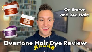 OVERTONE Hair Coloring Conditioner Review  On Brown and Red Hair [upl. by Rolland297]