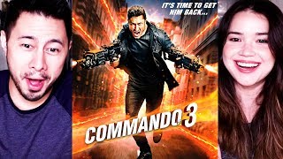 COMMANDO 3  Vidyut Jamwal  Aditya Datt  Trailer Reaction by Jaby amp Achara [upl. by Dinsdale]