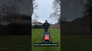 Kress commercial battery lawn mower garden mowing kress [upl. by Lalo177]