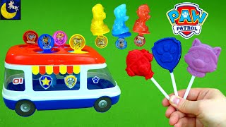 LOTS of Paw Patrol Popsicles and Candy Maker Paw Patroller Ice Pops Pup Toys DIY Kids Food Craft [upl. by Debbi]