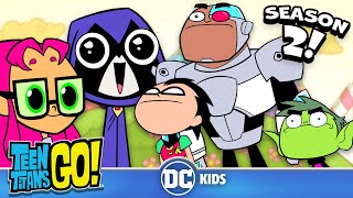 Season 2 BEST Moments Part 1  Teen Titans Go  dckids [upl. by Gretal350]