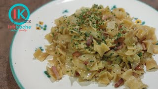 Herzhafte Krautfleckerl  Krautnudeln selbermachen🥬Rezept mit SpeckKohl I tasty cabbage recipe I37 [upl. by Trojan]