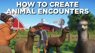 How to create Animal Encounter habitats  Planet Zoo Tutorial [upl. by Annohsal]