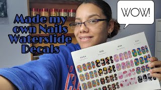 Waterslide Decal Nails [upl. by Aay980]