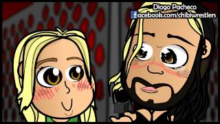 Chibi Wrestlers  HappyScary Dean Ambrose and Seth Rollins 16 The Briefcase WWE Parody [upl. by Cuttie]