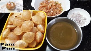 Homemade Pani puri recipe Complete Pani puri preparation  Golgappa recipe  Pani puri recipe [upl. by Macri691]