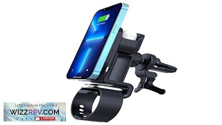 S12 15W 10W 75W 5W Wireless Charger Fast Wireless Magnetic Car Charger Review [upl. by Assirim]