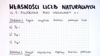 Własności liczb naturalnych  klasa 5  GWO  Matematyka z plusem  sprawdzian [upl. by Milka]