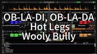 OBLADI OBLADA Hot LegsWooly Bully  Nonstop Remix virtualdjtutorial [upl. by Motch]