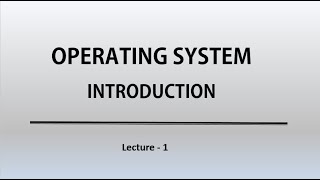 Operating System  Introduction  Lecture  1 in Tamil [upl. by Welford233]